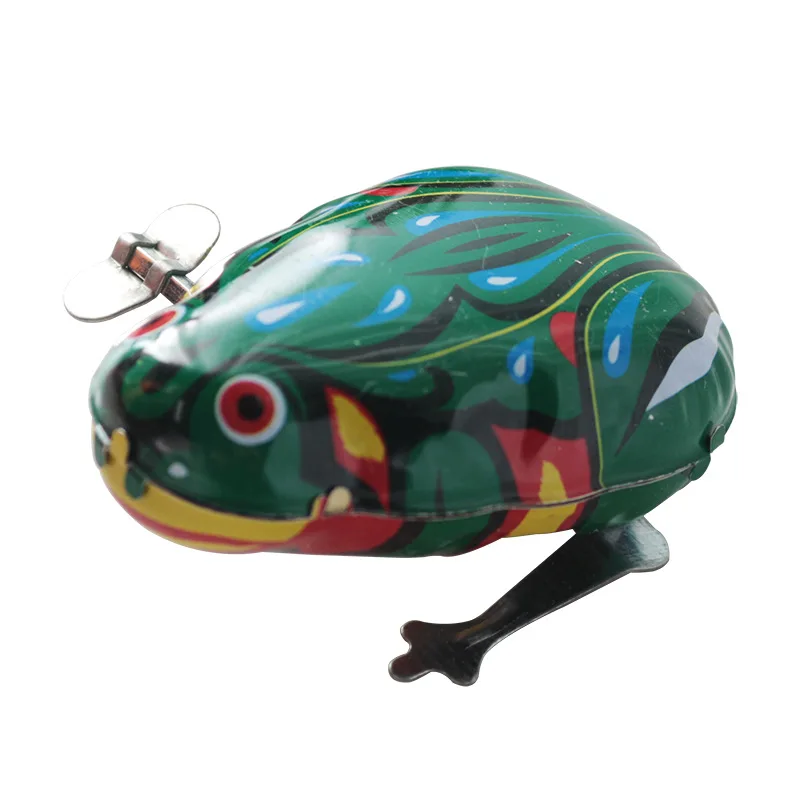 Jouet grenouille nostalgique en fer, 1 pièce, jouets pour enfants