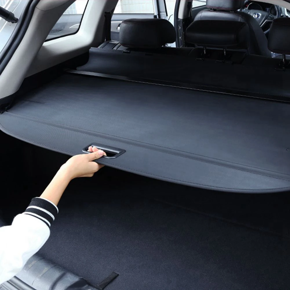 Car Interior Cargo Cover Trunk Cover Luggage Carrier Curtain Black Retractable Cargo Trunk Mat FIt For Hyundai Tucson 2015-2020