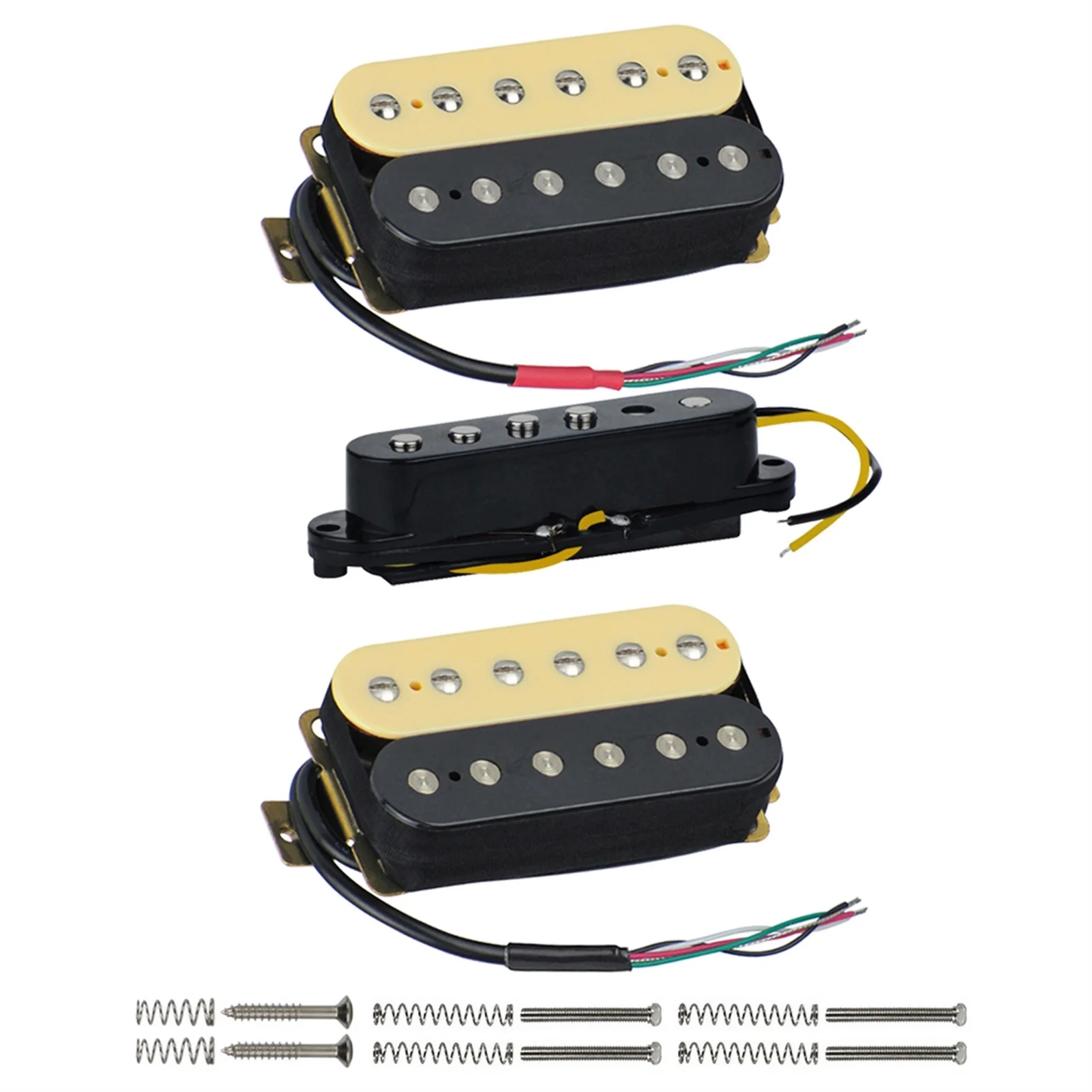 3pcs Ceramic Magnet Double Coil Humbucker /Single Coil/ Humbucker Guitar Pickup HSH Set For Neck/Middle/Bridge Pickups