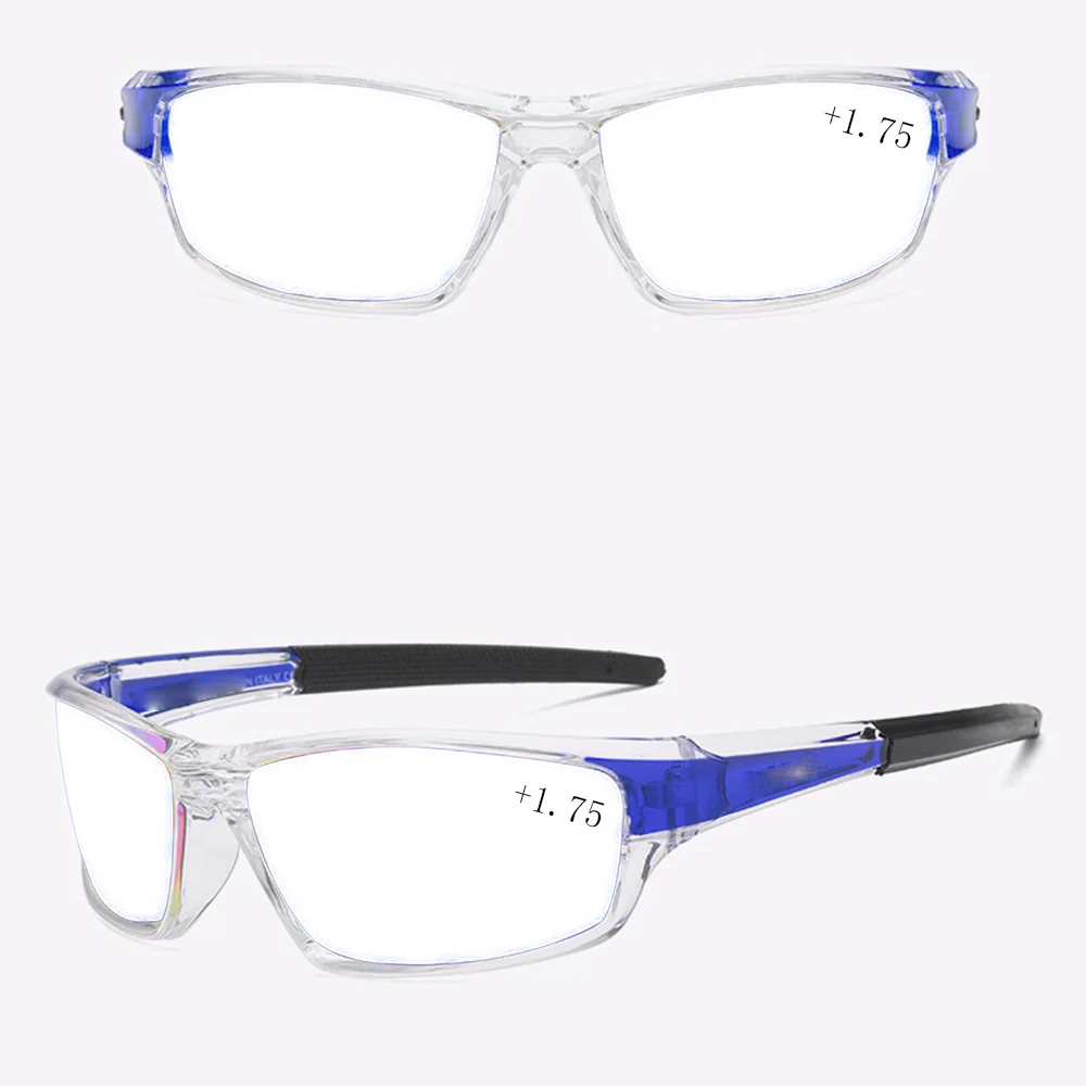 

Shield Stick Face Transparent Frame Reading Glasses +0.75 +1 +1.25 +1.5 +1.75 +2 +2.25 +2.5 +2.75 +3 +3.25 +3.5 +3.75 +4 To +6