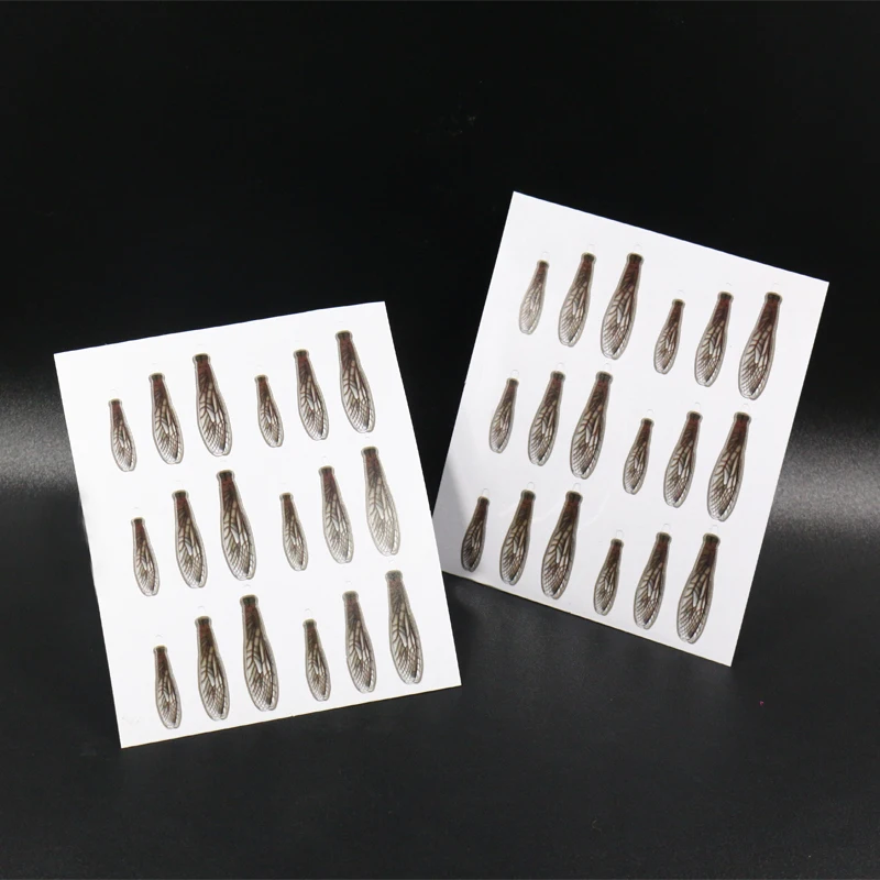 Royal Sissi 36pcs/bag realistic adult stonefly wings non-adhesive trout fishing dry fly tying materials pre-cut fly tying wings