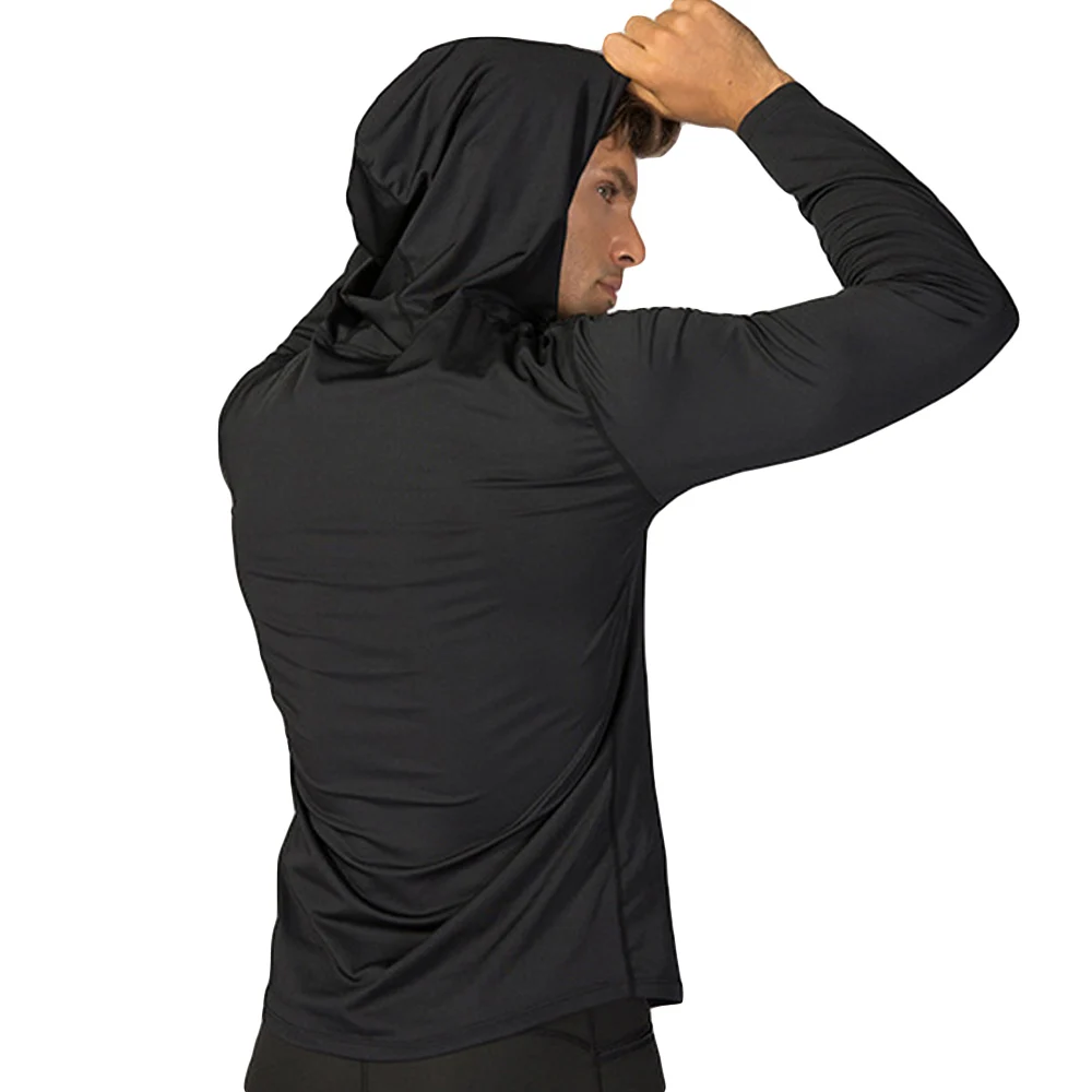 Sweat-shirt de sport à manches longues pour hommes, à séchage rapide, pour la course, le Fitness, SPSYL0099