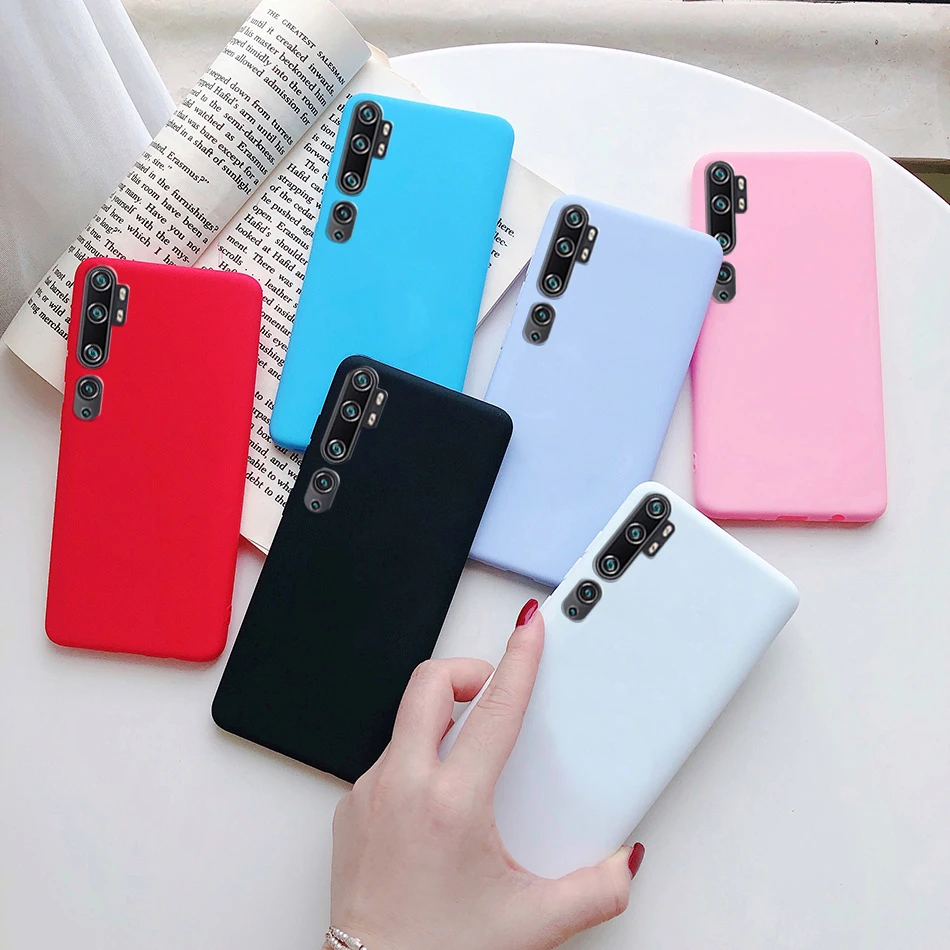 Case on For Xiomi Xiaomi Mi Note 10 Lite Pro Case Shockproof Bumper Soft Silicone TPU Phone Back Protector Cases Cover fundas