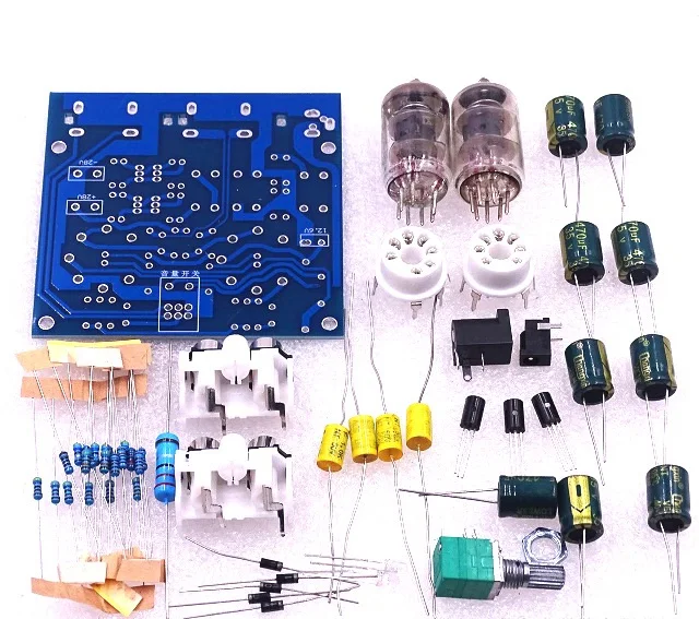 DIY zestaw AC 12V 6J2 Tube gorączka przedwzmacniacz przedwzmacniacz AMP płyta wzmacniacza moduł bufora słuchawkowego Stereo potencjometr zawór