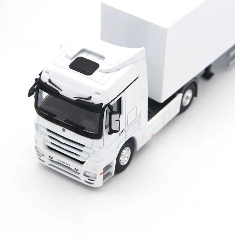 1/50 Scale Simulation Diecast Container Truck Model Static Alloy Container Truck Model Gift Adult Children Collection Show