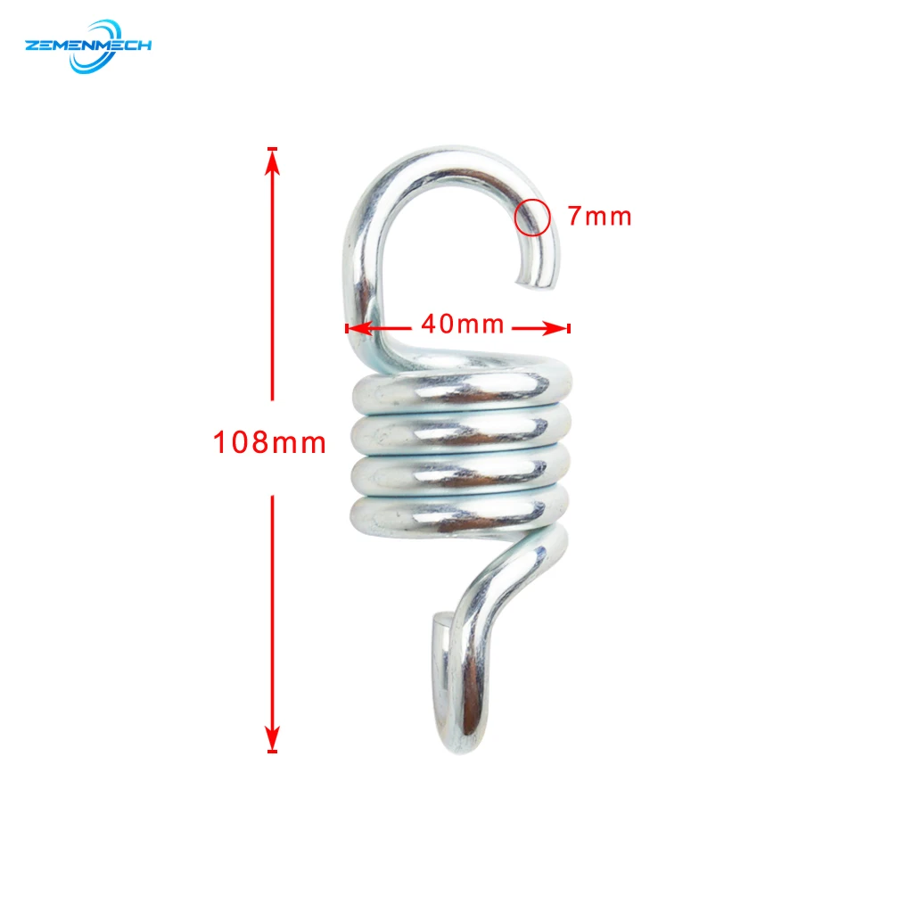 Resorte de extensión de acero resistente, ganchos de suspensión para porche, Columpio de jardín, 700LB de capacidad de peso, hamaca, asiento colgante, 2 uds.