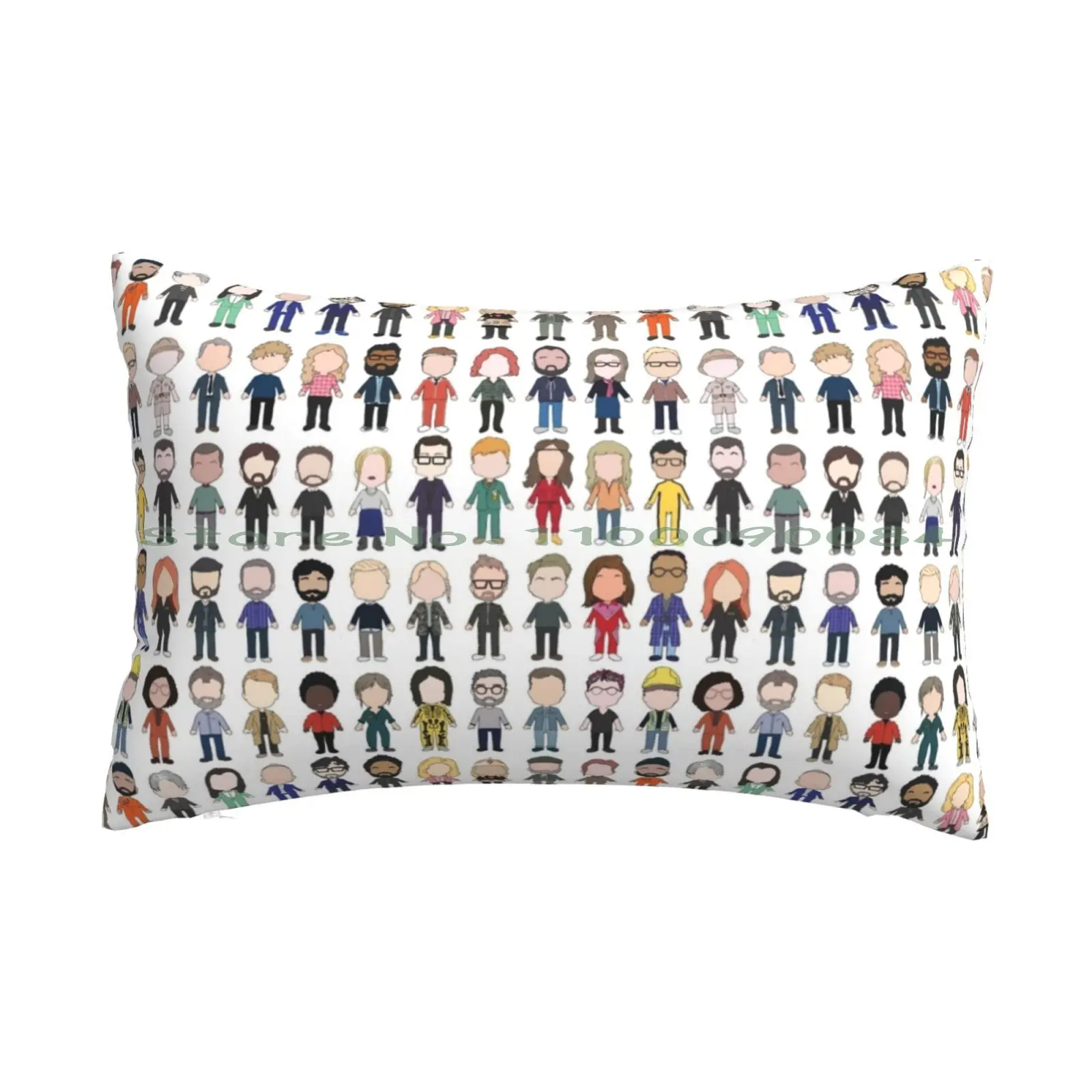 Cast Poster Taskmaster First Ten Series Pillow Case 20x30 50*75 Sofa Bedroom Cast Taskmaster Pattern Full Long Rectangle