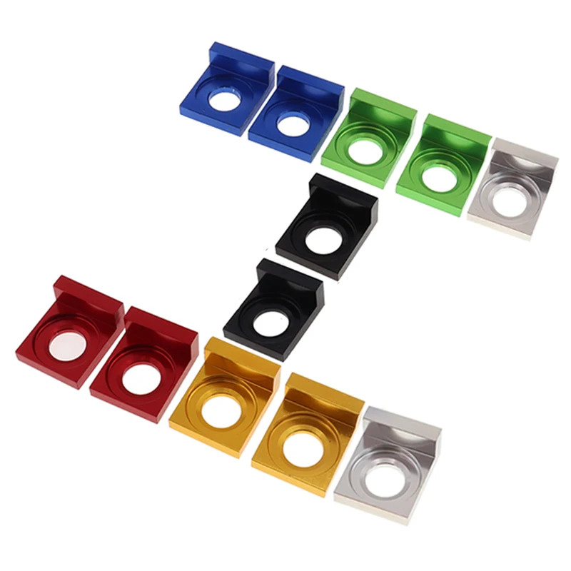 Motorcycle CNC Al Alloy 12mm/15mm Chain Block Axle Tensioner Adjuster For Pit Dirt Bike XR50 CRF70 SDG 107 125