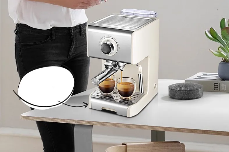 ماكينة صنع القهوة الإيطالية من نوع المضخة ماكينة صنع قهوة اسبريسو شبه أوتوماتيكية ماكينة صنع القهوة المنزلية رغوة الحليب التجارية #4