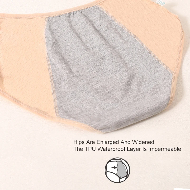 Xiaomi mijia calcinha fisiológica feminina, 3 peças à prova de vazamento, calcinhas para o período de algodão, à prova d' água, lingerie feminina