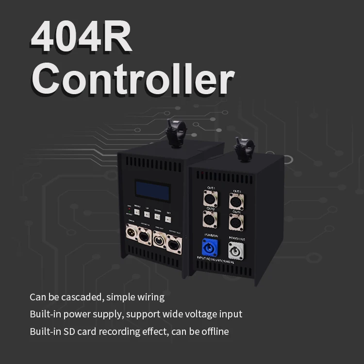 AC110-220V input Built-in Power Supply output DC5V-24V Artnet Eternet to SPI/DMX 4channels controller For WS2815 WS2812B WS2811