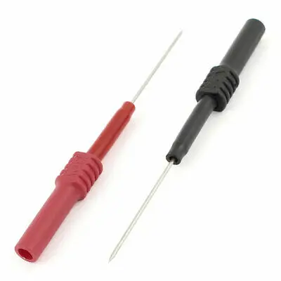 2PCS Digital Multimeter Meter Probe Test Pin Tester 4mm Socket 600V 1A