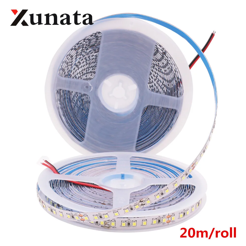 LED Strip 24V 20M SMD 2835 120LEDs/m Home Light Strip Flexible Cuttable Whole Length Is 20m Soft Lamp Bar White Warm White