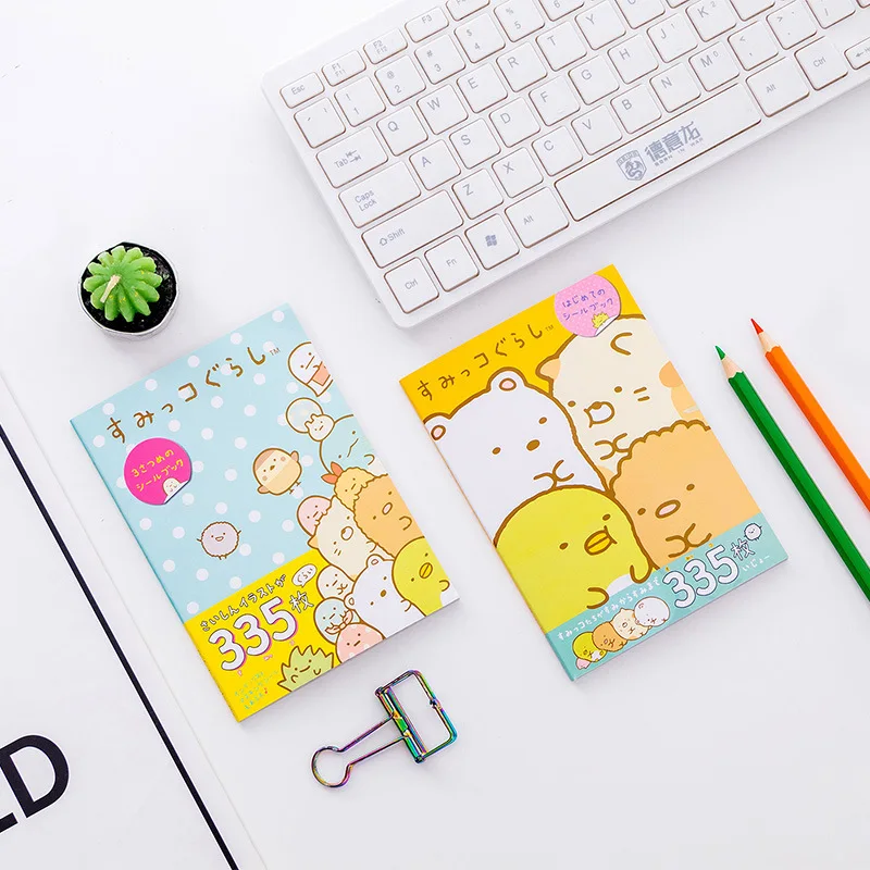 335 stks/pak kawaii sumikko gurashi decoratieve stickers boek scrapbooking label dagboek briefpapier album telefoon journal planner