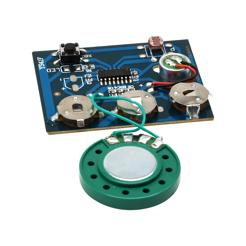 30S Sound Voice Music Recorder Board Photosensitive Sensitive Key Control Programmable Chip Audio Module for Greeting Card DIY