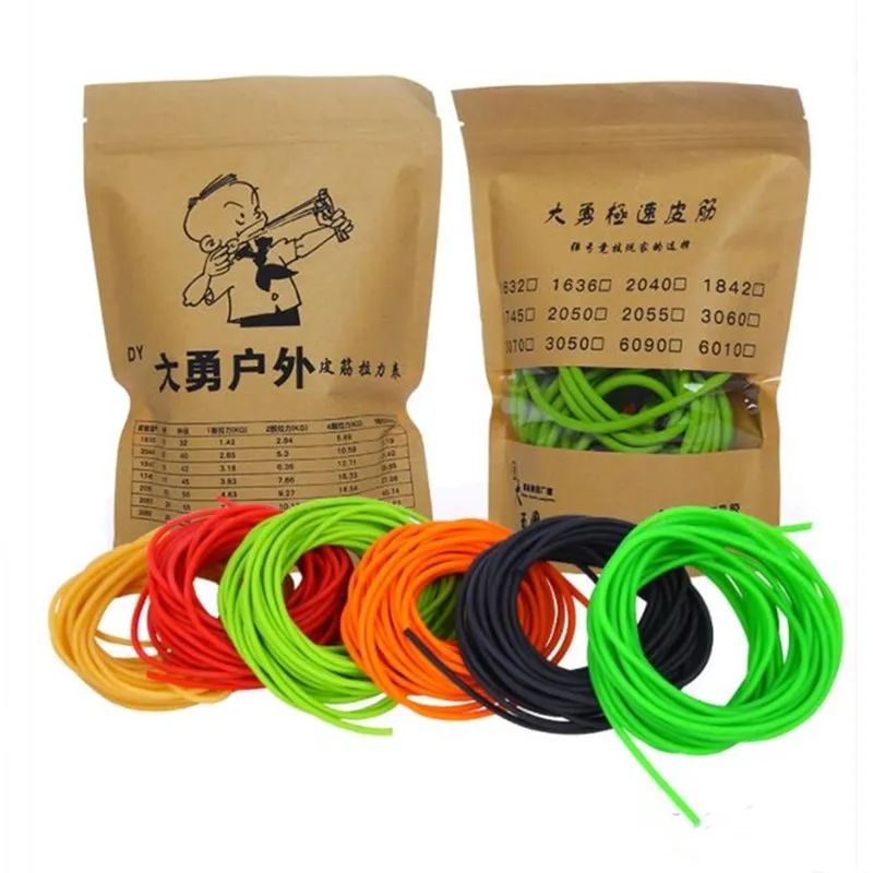 10m 2050 2040 1745 3060 Slingshot Rubber Tube Hunting Natural Latex Tube Outdoor Shooting Slingshots Rubber Band Catapults