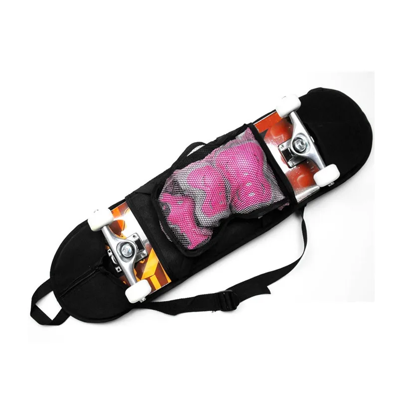 Bolsa de transporte para skate com alça de ombro, prancha de skate, balanceamento, cobertura de armazenamento para mochila, vários tamanhos