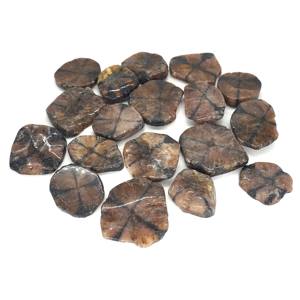 Natural Chiastolite Tumbled Stone Flake Healing Crystal Mineral Specimen Bulk Gemstone For DIY Pendant Necklace Jewelry Making