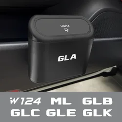 Car Trash Can Clamshell Trash Bin For Mercedes Benz W124 GLA GLC ML GLB GLK GLE GLS G63 GLC43 G350d Auto Interior Accessories