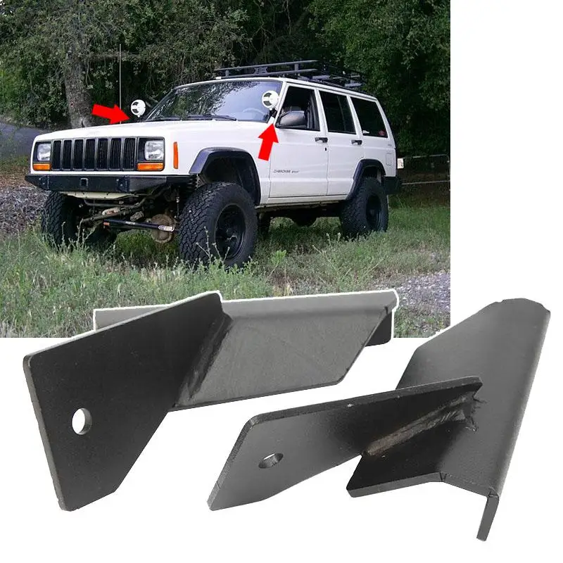 Wsporniki montażowe reflektorów do projektorów samochodowych 4-calowy uchwyt na światło robocze LED do Jeep Cherokee XJ 84-01 /Comanche MJ 4WD/2WD 86-92