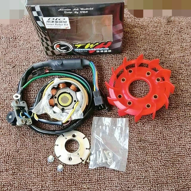 Twh For Honda Dio 50 Dio50 Af18 Af28 Lightweight 8 Coil Racing Power  Generator Tuning Upgrade Stator Coil Magneto Rotor Ignition - Stators,  Magnetos & Parts - AliExpress