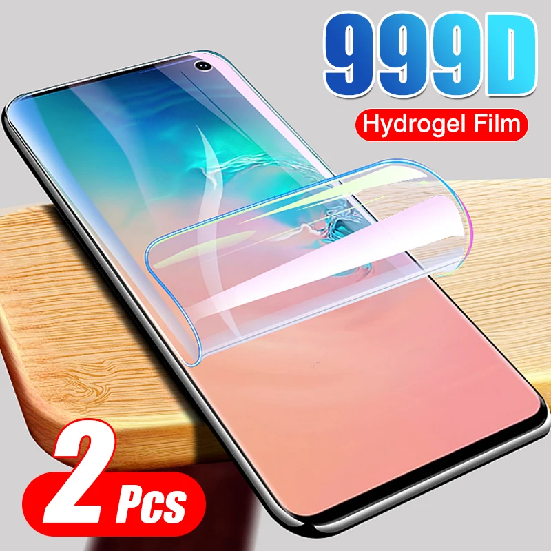 2Pcs Hydrogel Film For Samsung Galaxy s10 s8 s9 Plus S20 Ultra a50 a70 a51 a71 Note 8 9 10 20 S10E Screen Protector Camera Glass