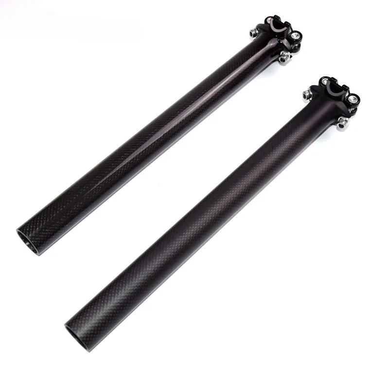 Carbon MTB bike seatpost 27.2/30.8/31.6*350/400mm carbon fiber bicycle seatpost carbon fiber and alloy bike seatpost