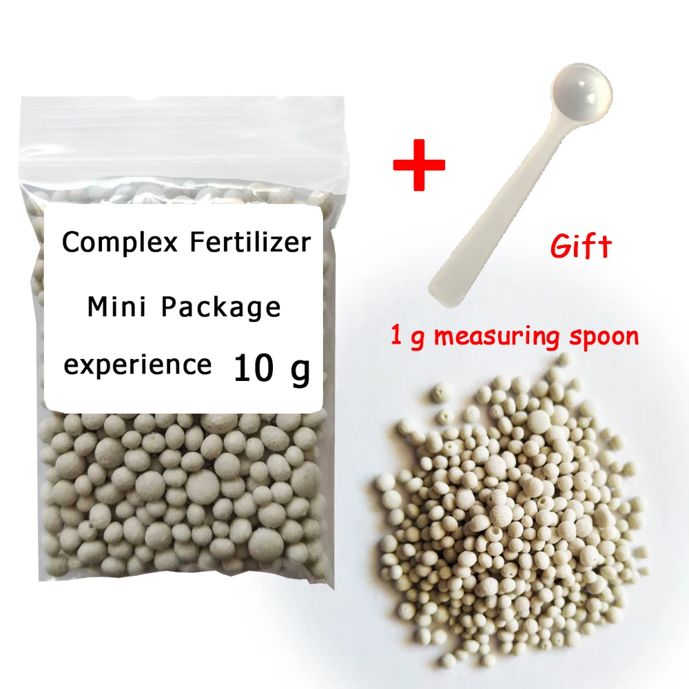 10 g Complex Fertilizer NPK Nitrogen-Phosphate-Potassium Mini Package Purpose Safe And Pollution Free Use Flower Plant Food