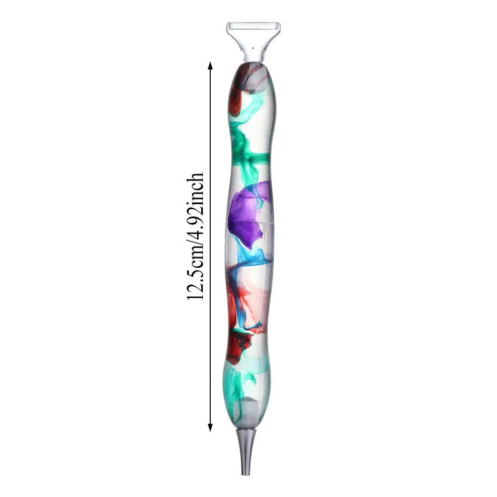 1Set 5D Resin Diamond Painting Pen Eco-friendly Alloy Replacement Pen Heads Resin Point Drill Pens DIY Embroidery Craft Tools