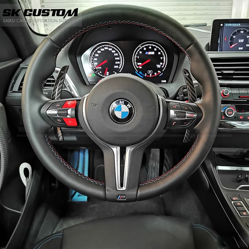 SK CUSTOM for BMW F36 F21 F22 F32 F30 F02 F80 F11 F06 F20 F23 F10 F12 F26 F15 M3 M4 M5 M6 Carbon Fiber Steering Wheel Shifter