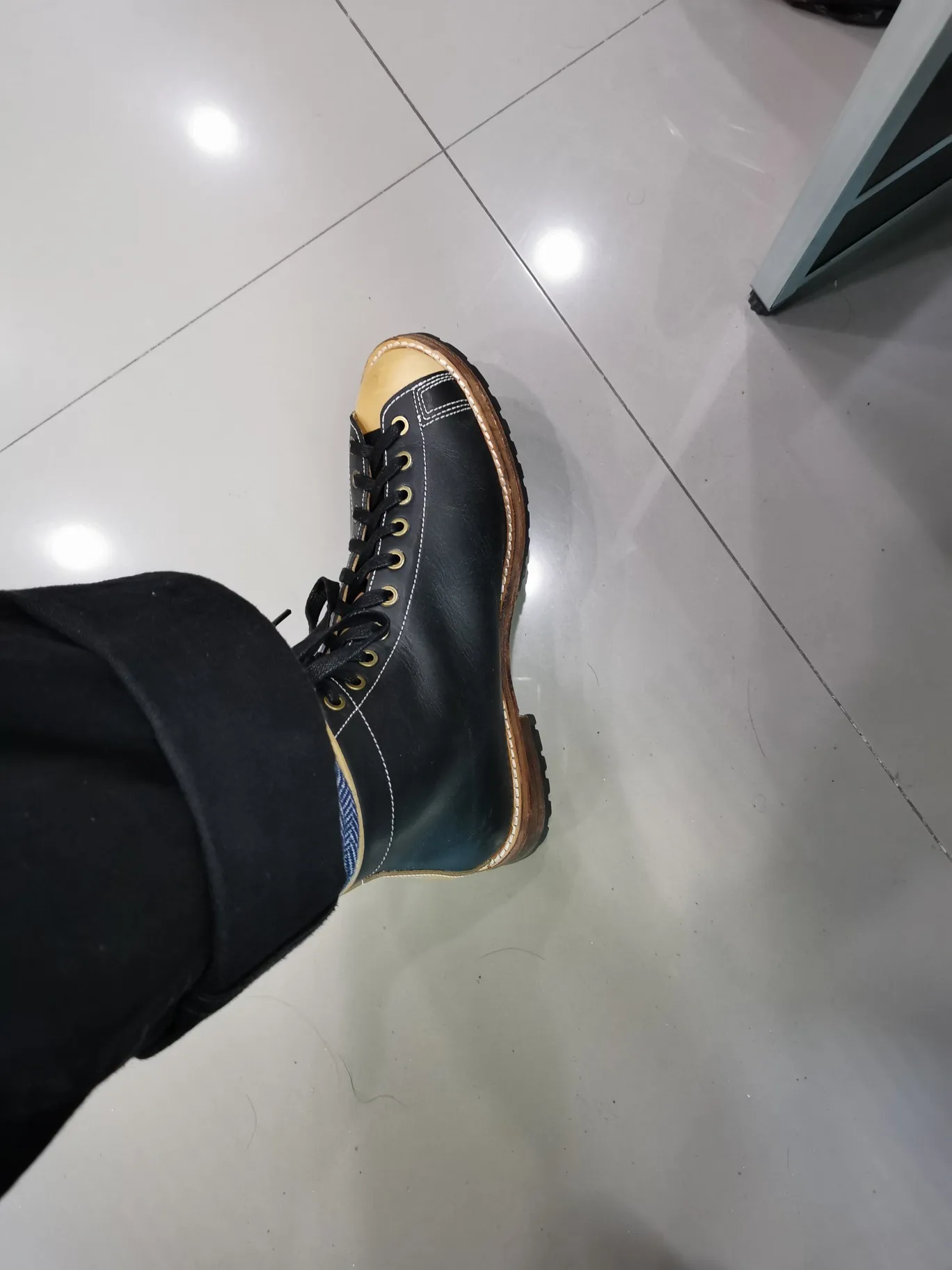 Szwy Goodyear-spawane męskie buty Chelsea wysokiej jakości skóra bydlęca męskie ręcznie robione buty w stylu Vintage — zdjęcie 5