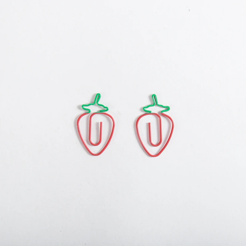 Stationery Strawberry Paper Clip Special-shaped Office Table Accessories Clips Oficina Clip Kawaii Pink Clips Love Paper Clip