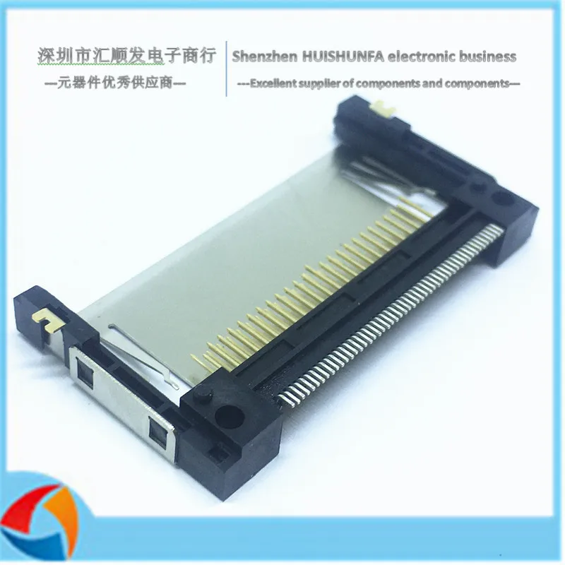 CF Card Socket, Card Slot 50p socket, connector, arm length 26 mm low board