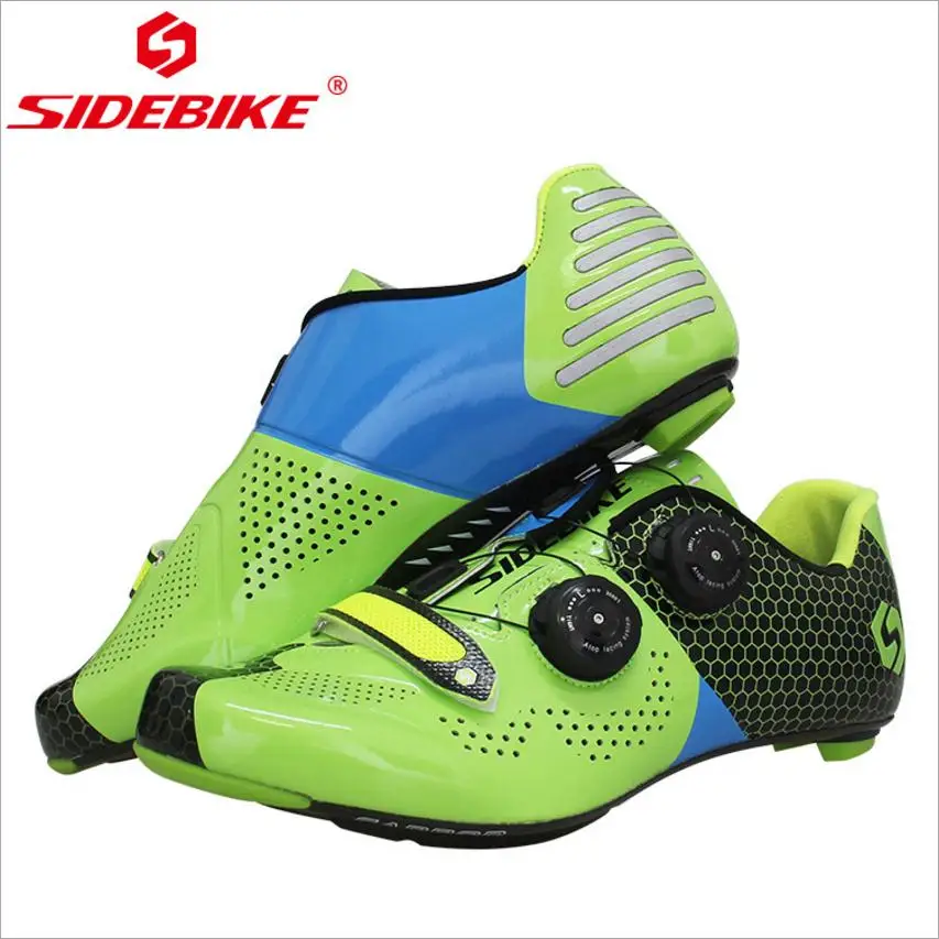 SIDEBIKE Carbon Road Cycling Shoes Men Women Ultralight Profession Riding Bike Shoes Sapatilha Ciclismo Sport Lock Bicycle Shoes