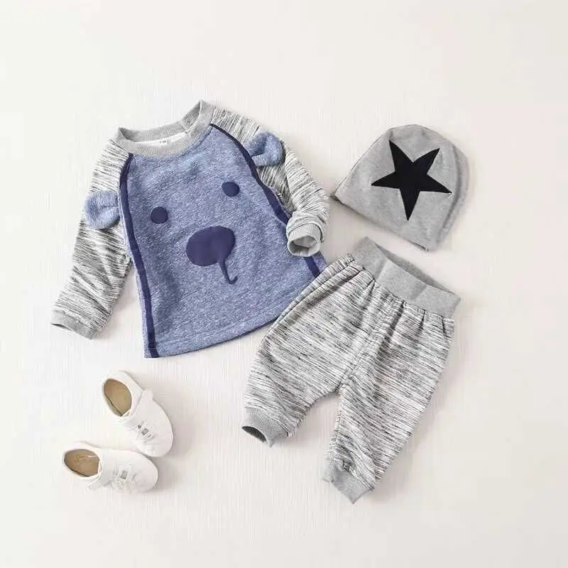 

Baby Boy Clothes cute handsome baby Clothing Set Fashion Toddler Children Sets Cartoon Long Sleeve Baby Clothes Set