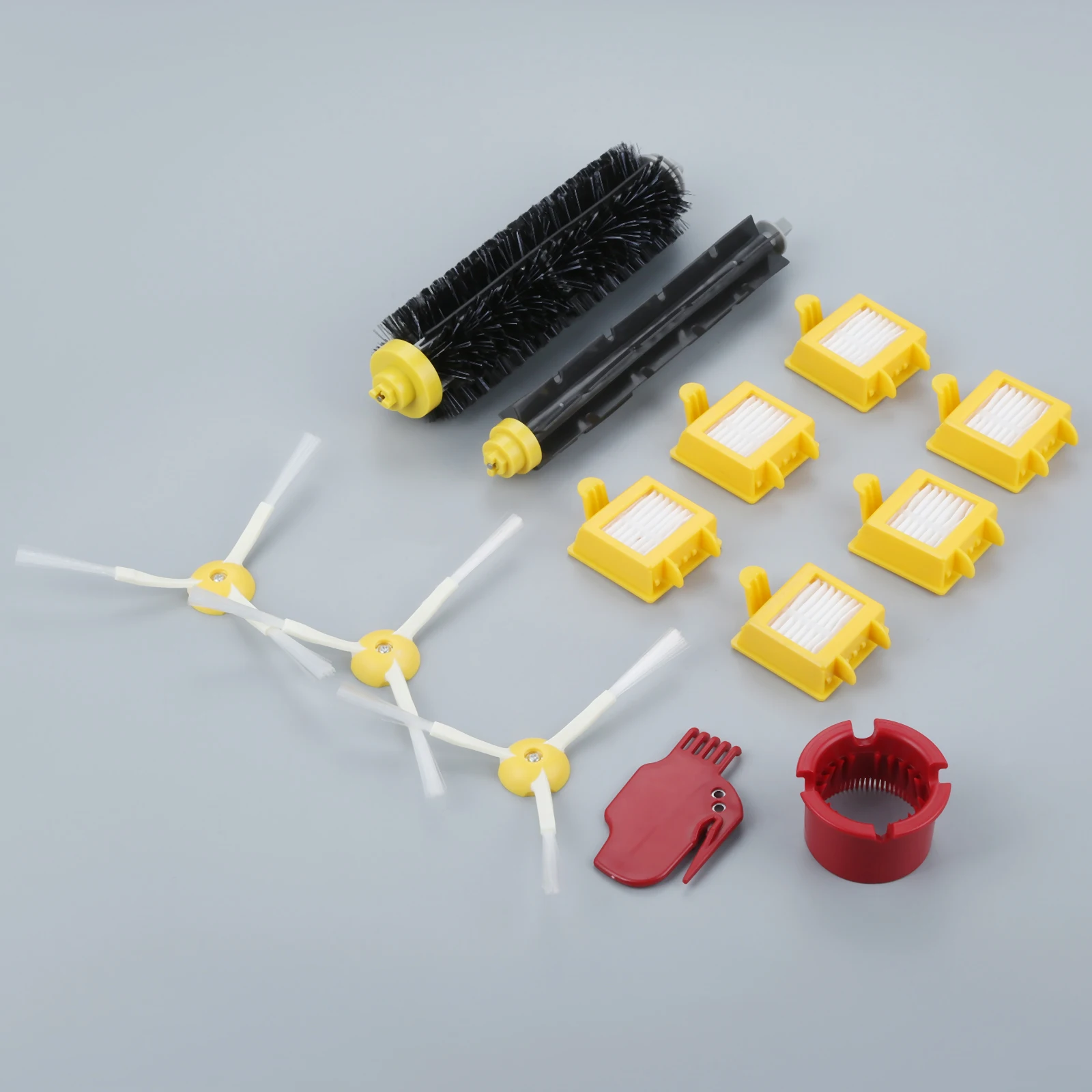 13pcs/set Replacement Part Kit Maintenance Accessory Fits for 600 620 630 650 660 675 690 Vacuum Clean Robot Brush Filter Wheel