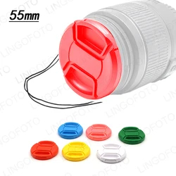 Colorful lens cap for 55mm commonly used Digital Single Lens Reflex Camera LC3167