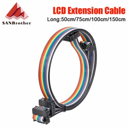 Ender-3/CR-10 Series Screen Extension Cable 10 Pins,Flexible Flat Ribbon Jumper Display Cable for 3d Pirnter (1pcs)