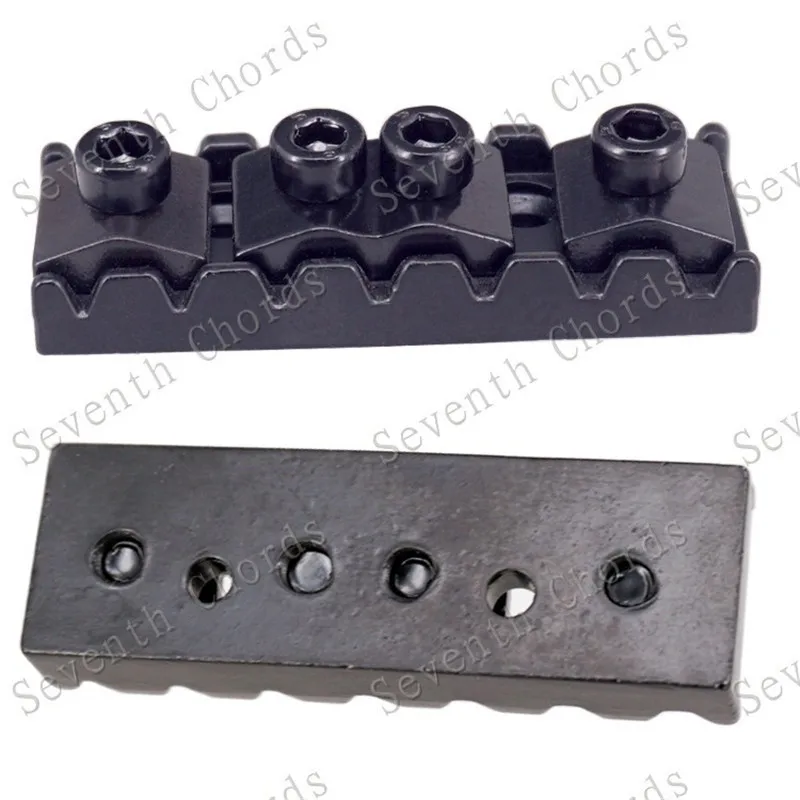 Ein Satz 7-saitiger E-Gitarren-Sicherungsmutter für Tremolo-Brücke, Doppelverriegelungssystem, Länge 48 mm, Gitarrenzubehörteile – Detail 8