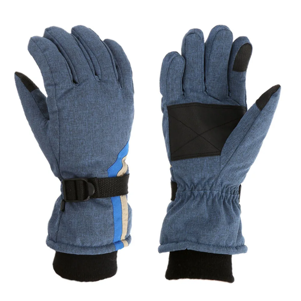 

2022 Children Winter Ski Gloves waterproof snowproof warm Boys/Girls Kids Adjustable Strap Gloves for Skating Cycling Mittens