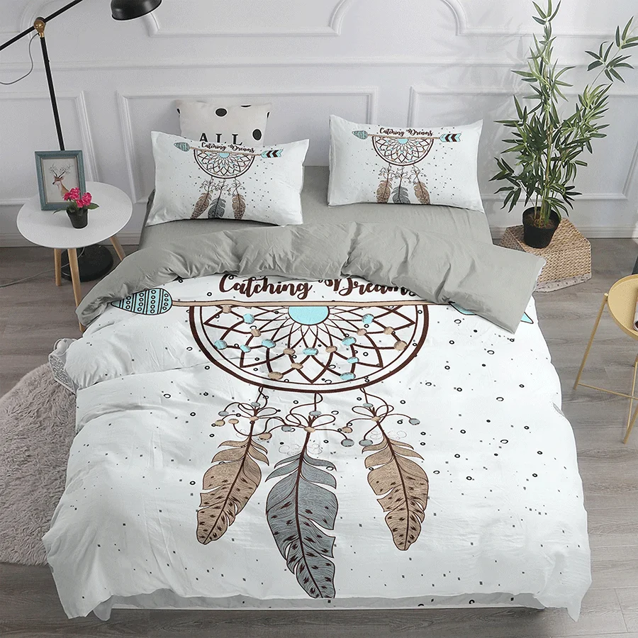 

Dream Catcher Bedding Set Elegant Bohemian Duvet Cover Queen 220x240 Ethnic Quilt Cover Single Double King Comforter Bed Cover