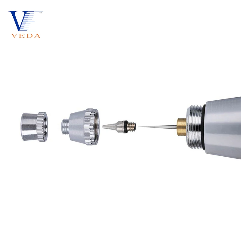 VEDA 0.2mm/0.3mm/0.5mm Airbrush Nozzle Needle&Nozzle Cap &Wrench Replacement Parts for WD-130 Series Airbrush Spray Accessories