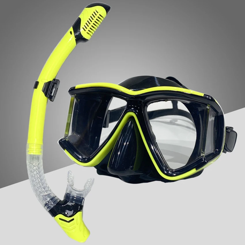 New 3-Window Diving Scuba Mask Full Dry Respirator Underwater Swim Snorkeling Deep Diving Equipment Glasses Kids for Adult