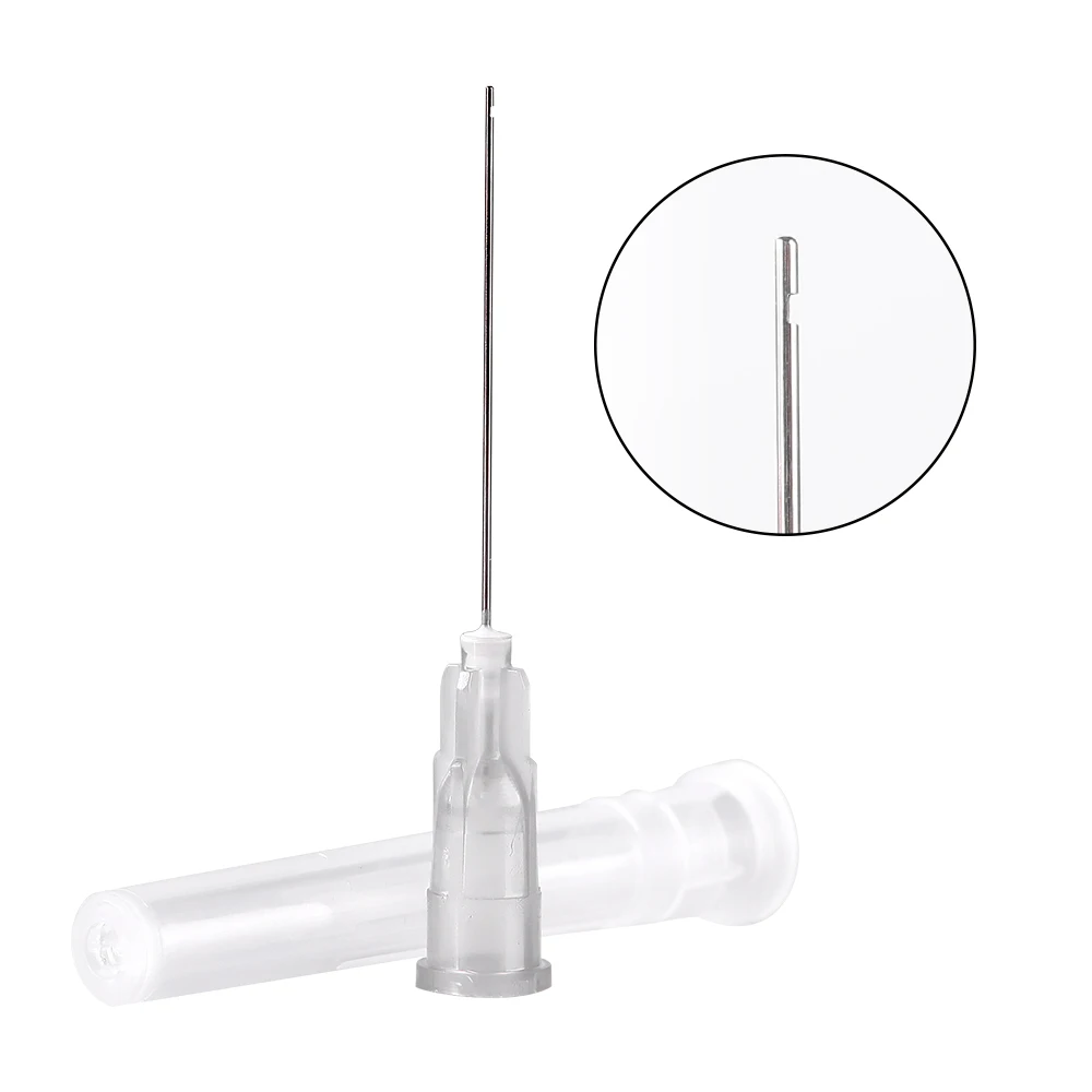 100pcs/Bag AZDENT Dental Endo Irrigation Needle Tip Dental Root Canal Lateral Irrigation Needle Diameter 0.3/0.4/0.5mm