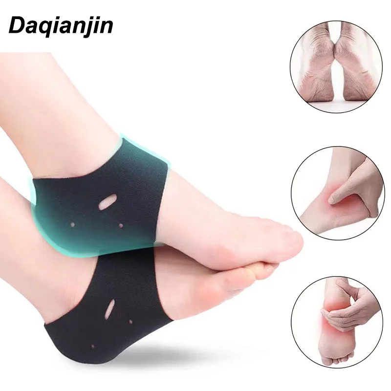 Chaussettes de talon pour hommes et femmes, soins des pieds, fasciite plantaire, tendinite d'achille, callosités, fissures Spcollar, instituts oto, coussinets de talon, protecteurs de pieds