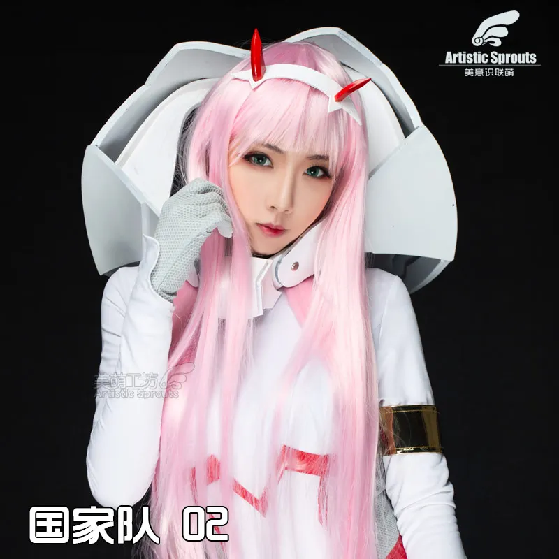 DARLING in the FRANXX 02 ZERO TWO Cosplay Costume White Driving Suits Woman Sexy Halloween Outfits Jumpsuits Anime Costumes