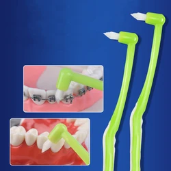 Limpiador de hilo dental Interdental, cerdas suaves, aparatos de ortodoncia, cepillo de dientes de limpieza, hilo dental, limpieza bucal