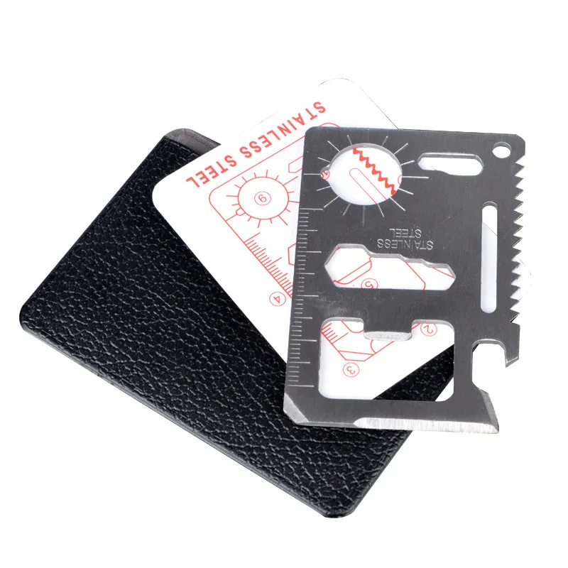 Pocket Tool Credit Card  11 In 1 Portable Outdoor Camping Survival Multi-Tool  Tourism Equipment