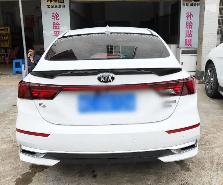 For Kia Forte Spoiler 2019-2021 Kia K3 Spoiler yWK ABS plastic Material Car Rear Wing Color Rear Spoiler