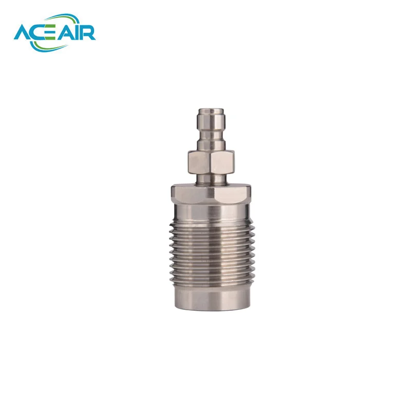 

PCP Paintball Hose Scuba Tank Valve Adapter DIN300 Connectors Stainless Steel G5/8 Male Type High Pressure Gas Fill Station Air